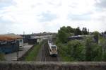 Zwei ET der Eurobahn Fahren durch die Eickenerkurve in Richtung Mnchengladbach Hbf.