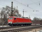 FWK 156 002-8 am 09.01.2021 beim pausieren in Naumburg (S) Hbf.