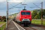 156 002-8 mit Kesselzug in Thüngersheim, August 2021.