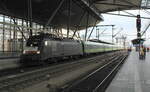 NeS 182 595 mit dem FLX 1241 von Berlin Hbf (tief) nach Stuttgart Hbf, am 02.01.2023 in Erfurt Hbf.