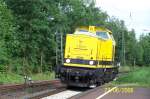 Eine alte Bekannte lie sich am 27.06.2006 zur berraschung des Fotografens in Kahl/Main und spter nochmal in Hanau blicken. Es war die V 100.01 von Regio Infra Service (RIS). Das erste Zusammentreffen mit dieser Maschine geschah 2001 in Mulda. Ein weiteres Mal konnte ich diese Maschine 2003 an gleicher Stelle sichten. RIS hat in Sachsen verschiedene Strecken, wie Freiberg - Mulda - Holzhau, von der DB Netz gepachtet.