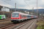 GfF Wittenberger Steuerwagen mit NX-Ersatzzug RB48 in Wuppertal Steinbeck, März 2021.