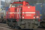 Die DE93 der HGK durchfuhr Kln West am 03.01.2009