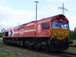 Am 14.6.2010 stand mal eine schne Class66 der HGK in Magdeburg Rothensee abgestellt rum im Rangierbereich der Hafenbahn.