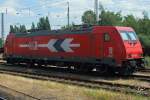 185 632-7 der HGK abgestellt in Krefeld 14.7.2010