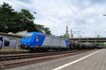 BR 185 521 (HGK)mit Kesselzug bei Hamburg-Harburg am 04.08.2010