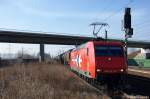 145-CL 011 (145 089-9) (HGK 2001) von der HGK Hfen - Und Gterverkehr Kln mit einem Kesselzug in Wustermark.