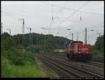 HGK DE 93 fhrt als Lz durch den Bahnhof Kln West (21.09.2011)