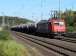 185 588-1 der HGK mit einem Kessel-GZ. Kln-West, 15.10.2011.