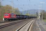 HGK 185 630 mit DGS 93643 Bremen Rbf - Mnchen Milbertshofen (Sdl., Laes/PKW) am 09.04.2011 in Kreiensen