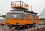 Der Fahrleitungs-Untersuchungswagen der HGK (ex KBE) VT 1 (Bj.1954), aufgenommen beim Bahnhofsfest in Wesseling am 13.07.2013