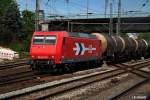 145-CL 011 der HGK zog am 29.04.14 einen tankzug durch hh-harburg