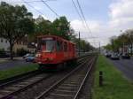 Diesel-/Elektrische Zweikraftlok 6201 der KVB (Hersteller: Gmeinder, 1984 Fabrik-Nr.5646)      2014-04-10  Köln Aachener Str.