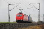 185 289-9 HGK und 145-CL 201 bei Reundorf am 07.01.2015.