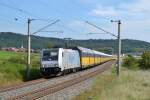 185 684-8 mit einem ARS-Hccrrs Zug am 18.09.2014 bei Oberdachstetten