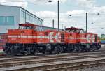 0272 014-8 und 022-1 Rheincargo/HGK DE91 und DE84 in Brühl-Vochem - 07.05.2015