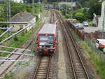 Von Mukran kam als Leerfahrt,am 18.August 2024,der 672 914 nach Bergen/Rügen.