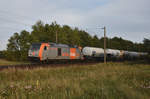 HVLE mit 246 001-2 und mit Kesselwagen der VTG und Getreidesilowagen der EVS unterwegs in Richtung Hamburg.