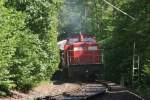 hvle V60.3 schiebt einen Gterzug nach Neuwerk; 10.06.2007