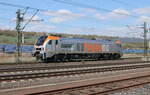 hvle 159 009  Wilson Learn  am 05.04.2023 beim umsetzen in Gerstungen.