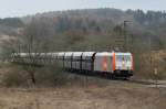 185 640 ist mit dem  Blauen Zug  unterwegs von Rbeland nach Httenrode.