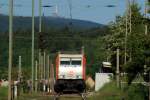 Noch einmal das Foto vom Bahnhof Elbingerode mit dem Brocken im Hintergrund.