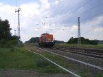 HVLE 160.6 bei Durchfahrt am 04.07.09 in Coschen