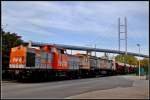 V160.6 & V330.3 rangieren vor dem Sdhafen Stralsund  09.10.09 