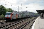 hvle 285 102-0 schleppt PKP EU43-003 mit ihrem Zug Richtung Polen (gesehen Berlin Kpenick 21.05.2010)