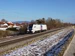 Die 159 201 am 31.01.2021 unterwegs bei Langenisarhofen.