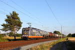 Hectorrail mit 162.006  Hauser  (91 80 6 151 066-8 D-HCTOR) mit Kesselwagenzug am 28.06.2019 in Nassenheide.