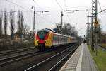 HLB Alstom Coradia Continental ET343 + ET358 (1440 343 + 1440 358) auf Probefahrt in Maintal Ost am 03.02.18.