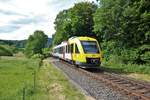 HLB/TSB Alstom Lint 41 VT202 am 21.05.18 bei Königstein Schneidhain