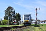 GTW HLB119 passiert das Einfahrsignal Beienheim auf den Weg nach Nidda.

Beienheim 24.04.2021