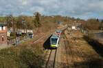 HLB Stadler GTW 646 xxx am 26.02.22 in Nidda Bhf