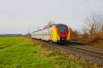 HLB Alstom Coradia Continental 1440 164 bei Altheim (Hessen) am 23.11.24