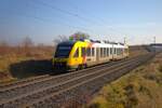 HLB Alstom Lint 41 VT280 bei Nieder-Mörlen auf der Main Weser Bahn am 08.02.25