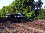 VT303 (HLB) als HLB84060 Hanau - Schllkrippen in der Einfahrt Kahl (Main) Bf; 08. Mai 08