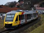 HLB VT 275 als HLB24923 von Fulda nach Gersfeld (Rhn) am 11.12.11 in Schmalnau