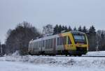 HLB VT 278 als HLB24923 nach Gersfeld (Rhn) am 18.12.11 bei Gersfeld