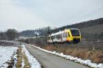 VT 270.2 (95 80 0648 510-5 D-HEB) als HLB24827 am 16.03.2013 bei Bad Salzschlirf