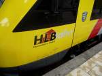 HLB Aufschrift an einen Lint 41 am 08.06.13 in Frankfurt am Main Hbf 