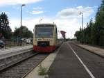 Sonderzug zum 30jhrignen Jubilum der Sauschwnzlebahn. Die Ringzugtriebwagen VT 232, 236 und 249 in Zollhuas-Blumberg am 27.5.07