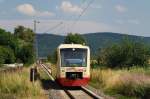 VT 246 der HzL mit HzL 85866 in Balgheim (21.07.2010)