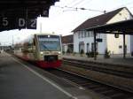 Der RegioShuttle der Hzl in Villingen.