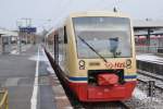 RADOLFZELL am Bodensee (Landkreis Konstanz), 22.02.2013, VT 253 der Hohenzollerischen Landesbahn AG (HzL) wartet auf die Abfahrt nach Stockach