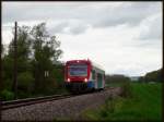 Der Eyachtäler Radexpress fährt, seit dem die WEG 650er nicht mehr anwesend sind, mit  den angemieteten Regio Shuttles der Prignitzer Eisenbahn Gesellschaft (PEG).