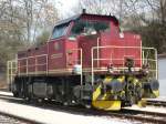 Am 2.4.10 war die 580 005-3 alias V152 der HzL in Hechingen Landesbahnhof abgestellt.