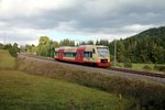 HzL 88088 mit VT 238 auf dem Weg nach Bräunlingen (02.10.2016)