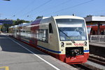 RADOLFZELL am Bodensee (Landkreis Konstanz), 14.09.2016, Wagen 252 der HzL nach Stockach im Bahnhof Radolfzell